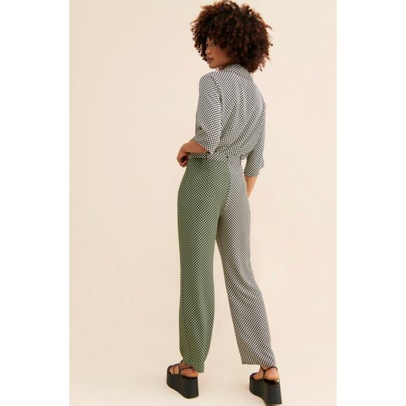 Lisa Says Gah Dane Two-Toned Checkered Trouser Pants XS - Picture 2 of 9